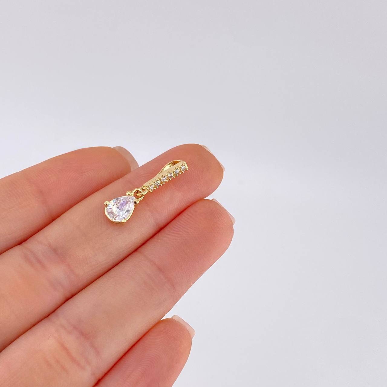 Dije Linea Lluvia 1.3 g / 2 cm Oro Amarillo 18K
