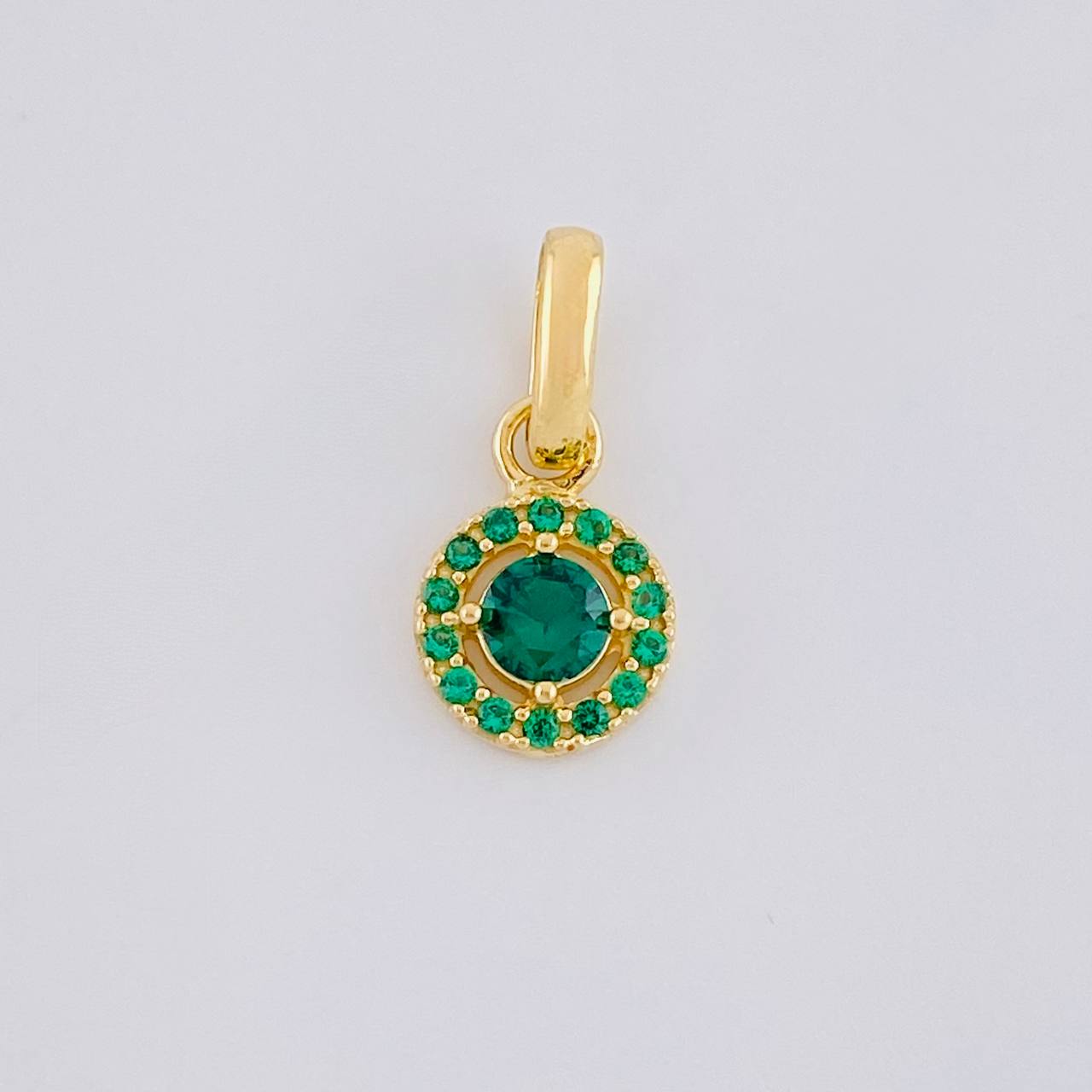 Dije Circular Tupido 0.85 g / 1.5 cm Oro Amarillo 18K