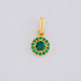 Dije Circular Tupido 0.85 g / 1.5 cm Oro Amarillo 18K