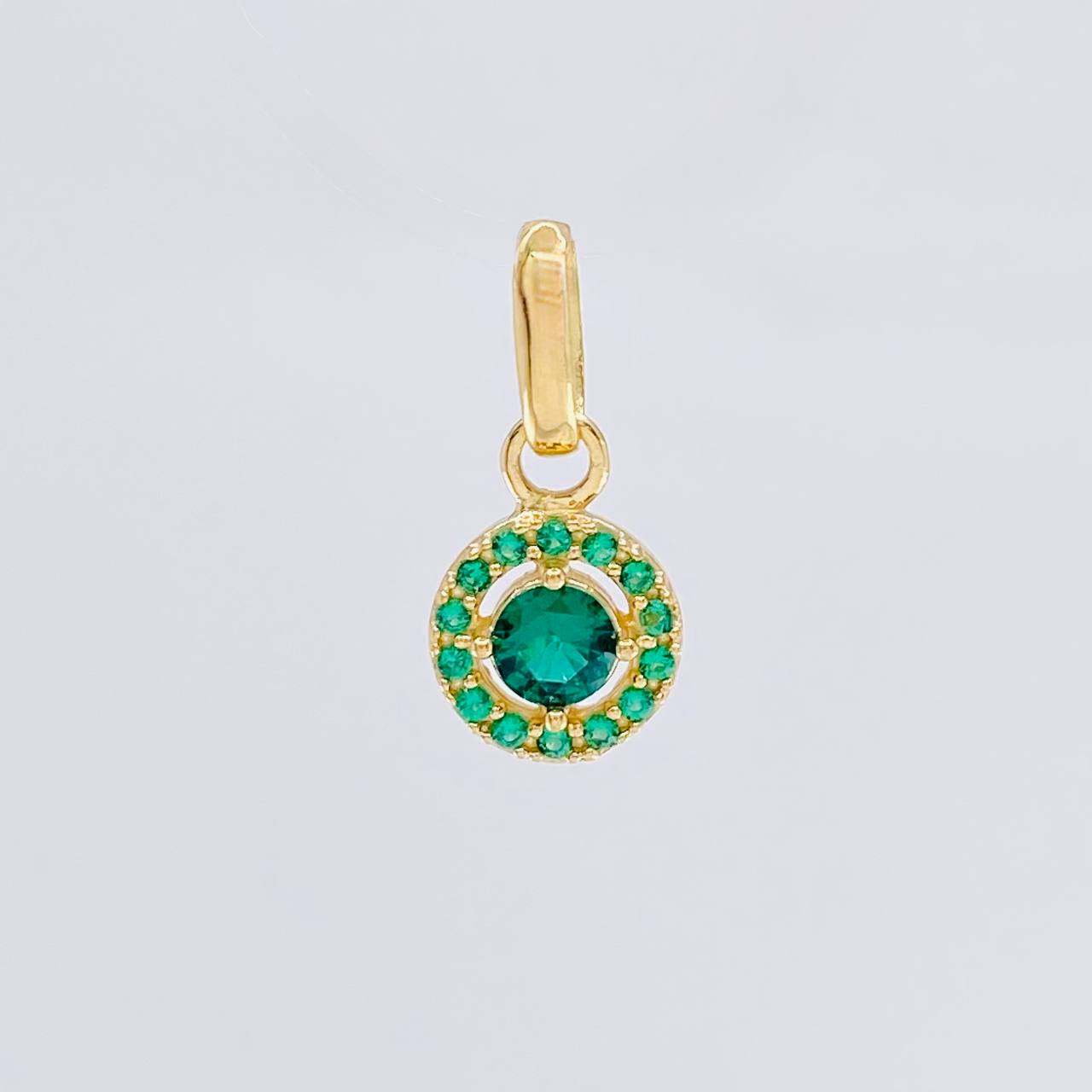 Dije Circular Tupido 0.85 g / 1.5 cm Oro Amarillo 18K