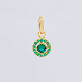 Dije Circular Tupido 0.85 g / 1.5 cm Oro Amarillo 18K