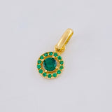 Dije Circular Tupido 0.85 g / 1.5 cm Oro Amarillo 18K