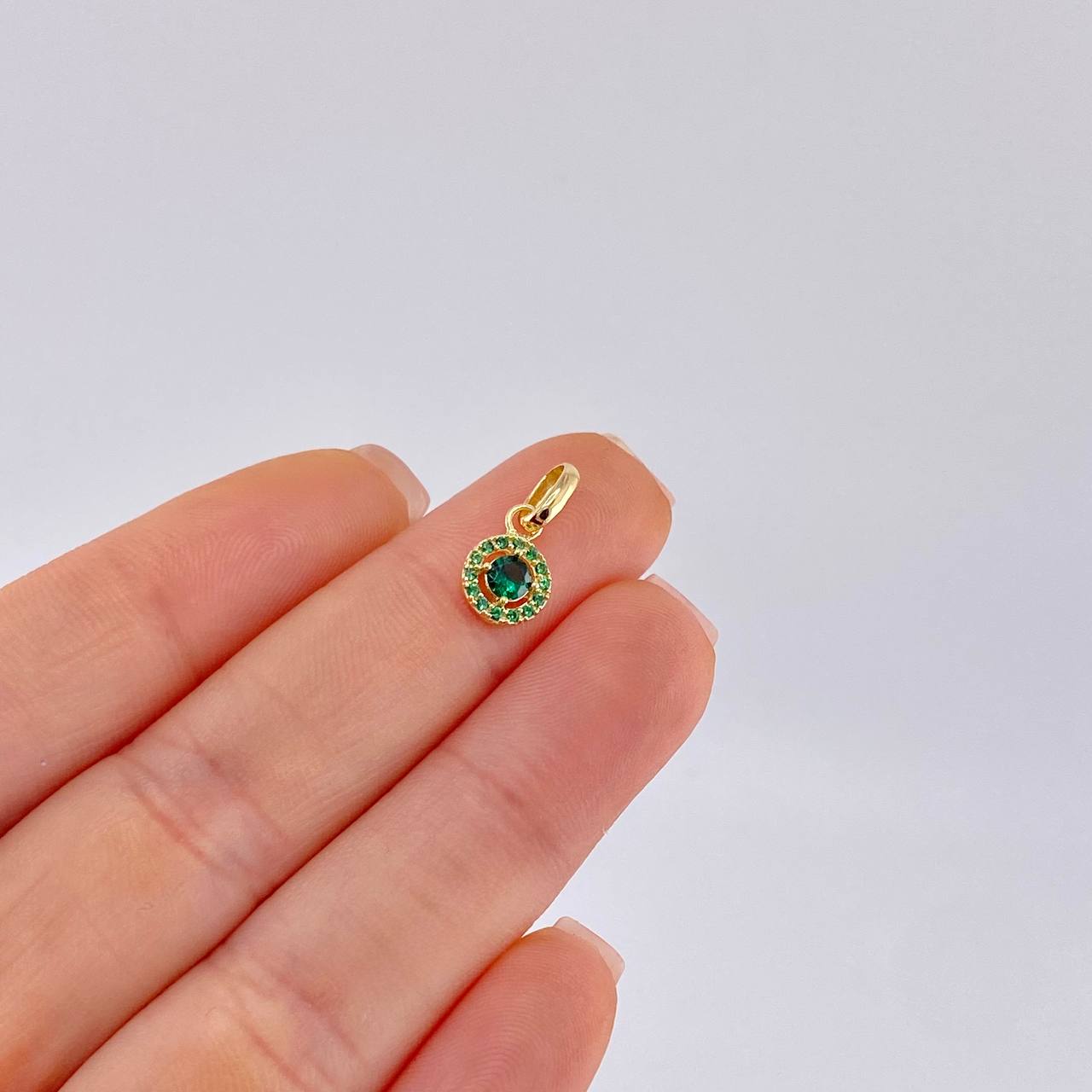 Dije Circular Tupido 0.85 g / 1.5 cm Oro Amarillo 18K