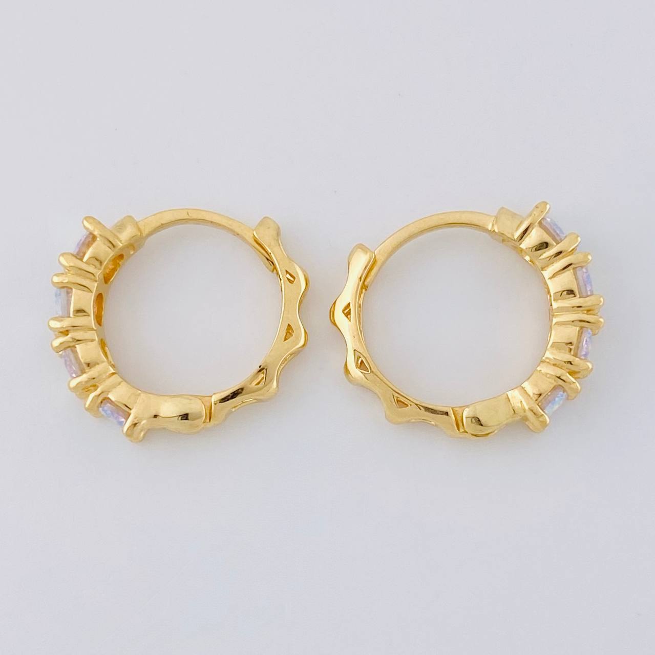 Candongas Aro Rupestre 3.55 g / 1.5 cm Oro Amarillo 18K