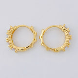 Candongas Aro Rupestre 3.55 g / 1.5 cm Oro Amarillo 18K