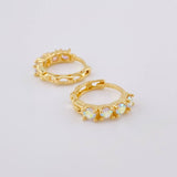 Candongas Aro Rupestre 3.55 g / 1.5 cm Oro Amarillo 18K