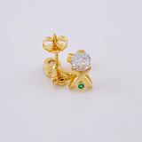 Topos Piedra 2.2 g / 10.5 mm Oro Amarillo 18K
