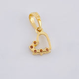 Dije Silueta Corazón 0.75 g / 1.5 cm Oro Amarillo 18K