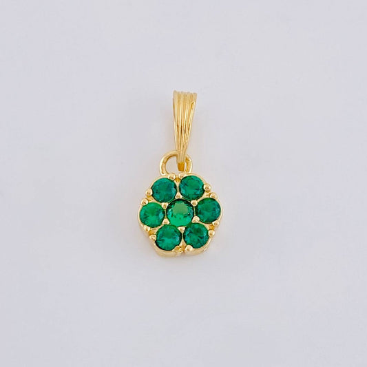 Dije Flor Seis Petalos 1.2 g / 1.5 cm Oro Amarillo 18K