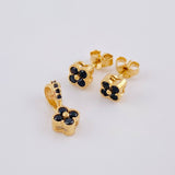 Topos Set Trebol 2g / 5.2mm Oro Amarillo 18K