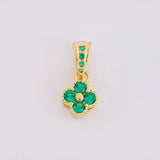 Topos Set Trebol 2.1g / 5.2mm Oro Amarillo 18K