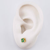Topos Set Trebol 2.1g / 5.2mm Oro Amarillo 18K