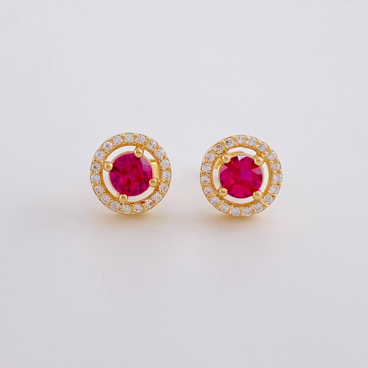 Topos Halo Tupido 3.3g / 8.85mm Oro Amarillo 18K