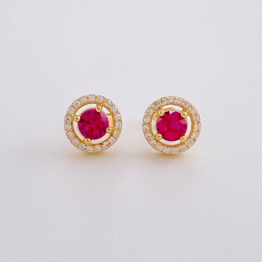 Topos Halo Tupido 3.3g / 8.85mm Oro Amarillo 18K