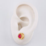 Topos Halo Tupido 3.3g / 8.85mm Oro Amarillo 18K