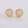 Topos Halo Tupido 3.4g / 8.85mm Oro Amarillo 18K