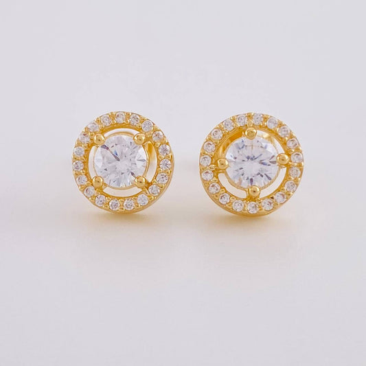 Topos Halo Tupido 3.4g / 8.85mm Oro Amarillo 18K