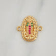 Herraje Virgen Guadalupe 1.2 g / 1.4 cm Oro Amarillo 18K