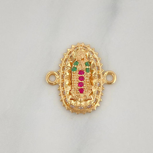 Herraje Virgen Guadalupe 1.2 g / 1.4 cm Oro Amarillo 18K