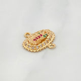 Herraje Virgen Guadalupe 1.2 g / 1.4 cm Oro Amarillo 18K