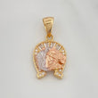 Dije Herradura Caballo 2.45 g / 2.5 cm Tres Oros 18K
