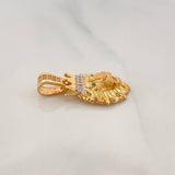 Dije León 3.55 g / 2.7 cm Dos Oros Amarillo Blanco 18K
