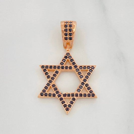 Dije Estrella De David 2.5 g / 3 cm Oro Rosa 18K