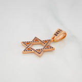 Dije Estrella De David 2.5 g / 3 cm Oro Rosa 18K