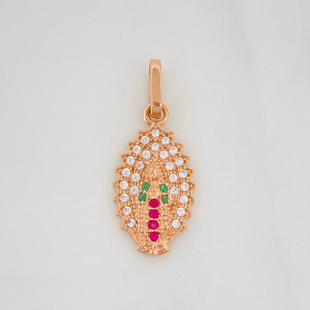 Dije Virgen Guadalupe 1.15 g / 2.3 cm Oro Rosa 18K