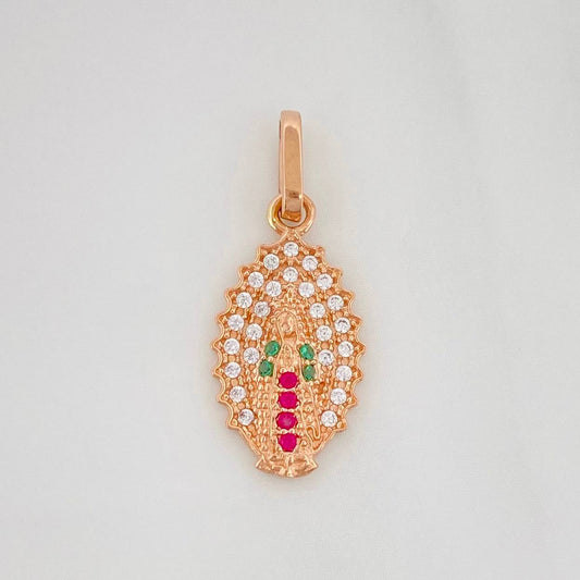 Dije Virgen Guadalupe 1.15 g / 2.3 cm Oro Rosa 18K