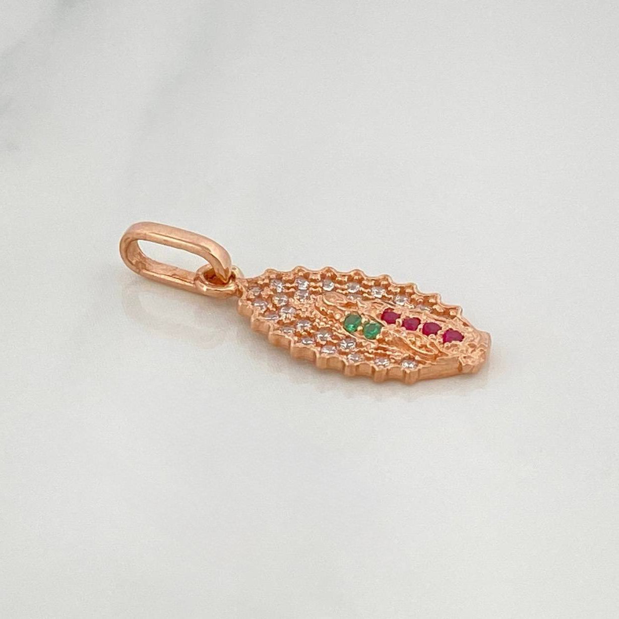Dije Virgen Guadalupe 1.15 g / 2.3 cm Oro Rosa 18K