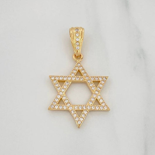 Dije Estrella De David 2.4 g / 3.2 cm Oro Amarillo 18K