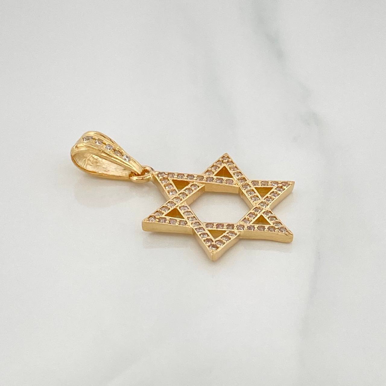 Dije Estrella De David 2.4 g / 3.2 cm Oro Amarillo 18K
