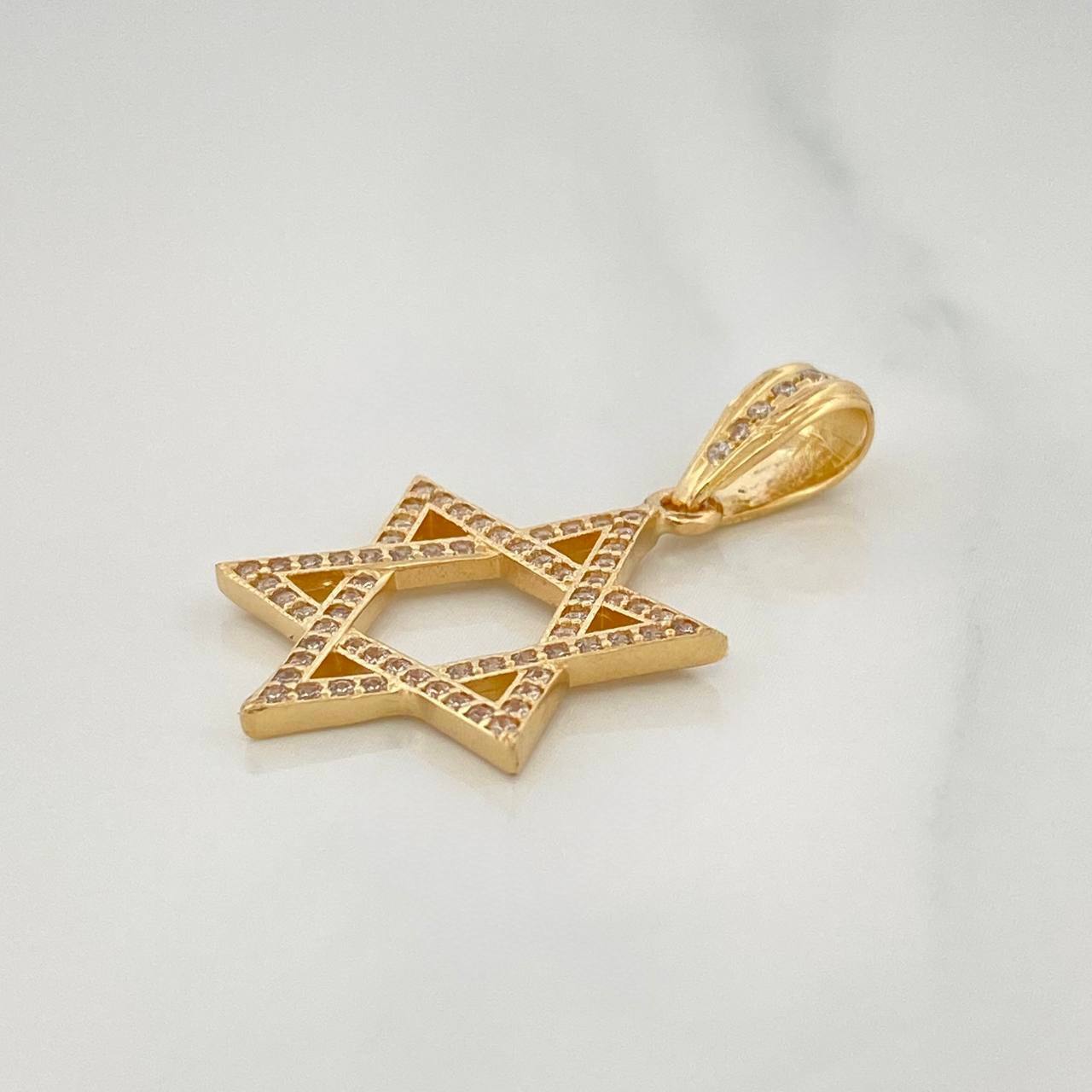 Dije Estrella De David 2.4 g / 3.2 cm Oro Amarillo 18K