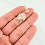 Dije Herradura Caballo 2.45 g / 2.5 cm Tres Oros 18K