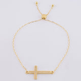 Cadena Aro Seguido Cruz Tupida 2.25g / 0.8mm Oro Amarillo 18K
