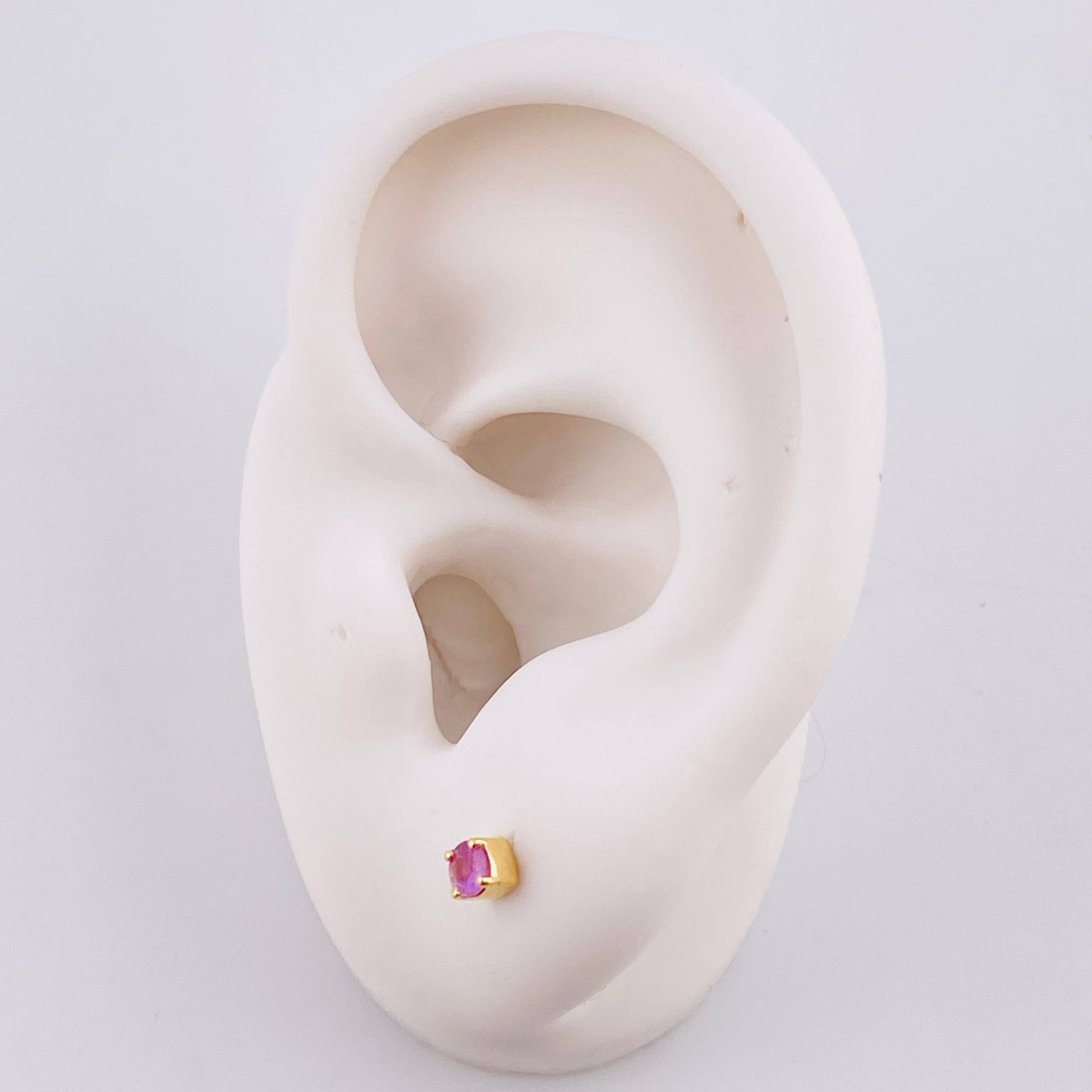 Topos Cuatro Garras Zafiro 25pts 0.95g / 3.45mm Oro Amarillo 18K