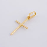 Dije Cruz Lisa 0.45 g / 2.2 cm Oro Amarillo 18K