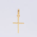 Dije Cruz Lisa 0.45 g / 2.2 cm Oro Amarillo 18K