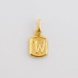 Dije Letra W 0.35g / 1.5cm Oro Amarillo 18K