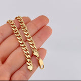 Pulso Cubano 9.7 g / 21.5 cm / 6.9 mm Oro Amarillo 18K