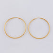 Candongas Aro Liso 4.05 g / 4.5 cm Oro Amarillo 18K