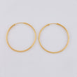 Candongas Aro Liso 3.6 g / 4 cm Oro Amarillo 18K