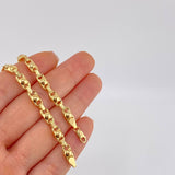Tobillera Rustica Burbuja 5.8 g / 25 cm / 4.7 mm Oro Amarillo 18K