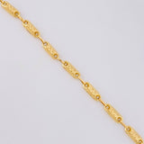 Pulso Rustico Tribal 3.3 g / 19 cm / 3.6 mm Oro Amarillo 18K
