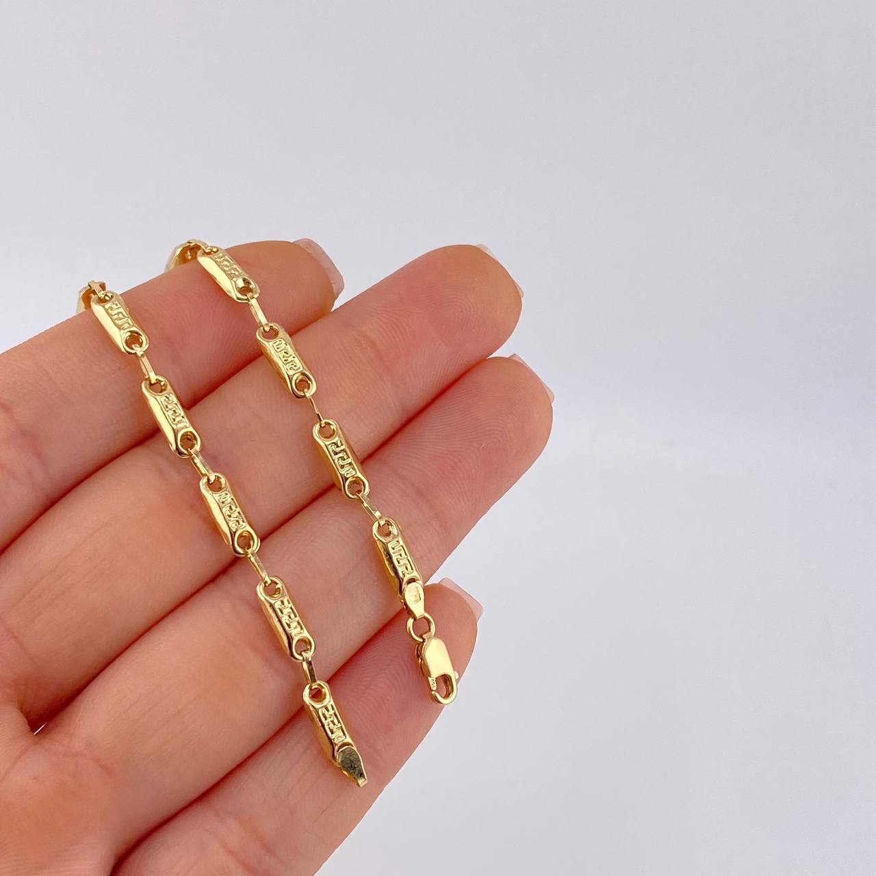 Pulso Rustico Tribal 3 g / 17.8 cm / 3.6 mm Oro Amarillo 18K