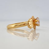 Anillo Solitario Moño 1.8 g / T6 1/4 Oro Amarillo 18K