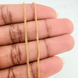 Pulso Franco 0.9gr / 19cm / 1mm Oro Amarillo +3 18K $