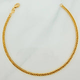 Pulso Franco 1.95gr / 19.2cm / 1.5mm Oro Amarillo +3 18K $