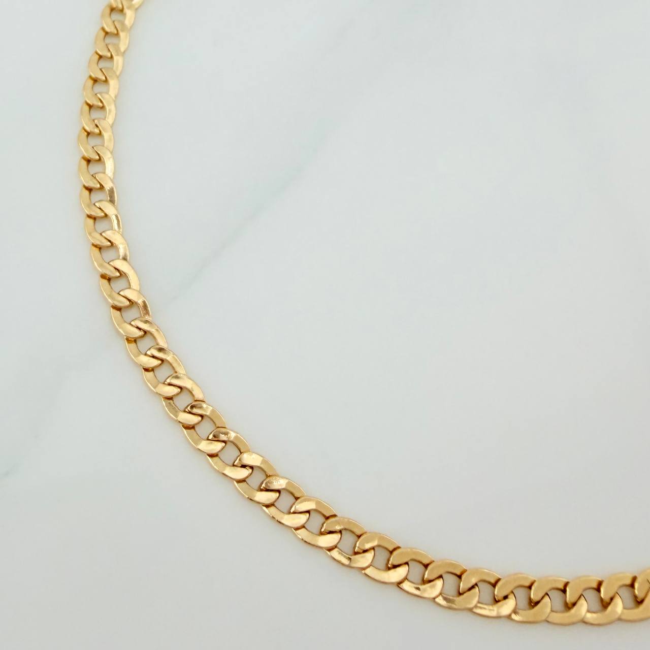 Pulso Cubano 2.75gr / 19cm / 3mm Oro Amarillo +1 18K $